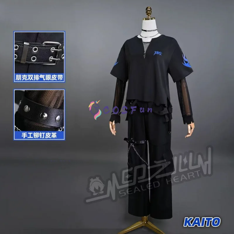 

Kaito Cosplay Colorful Stage Costume Cos Game Anime Party Uniform Hallowen Play Role Clothes Clothing COSFun
