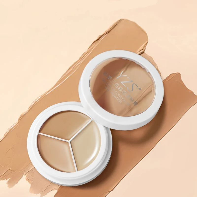 3 Colors Concealer Palette Makeup Face Eye Contour Face Spot Concealer Dark Circle Correcting Face Makeup Skin Care TFIT