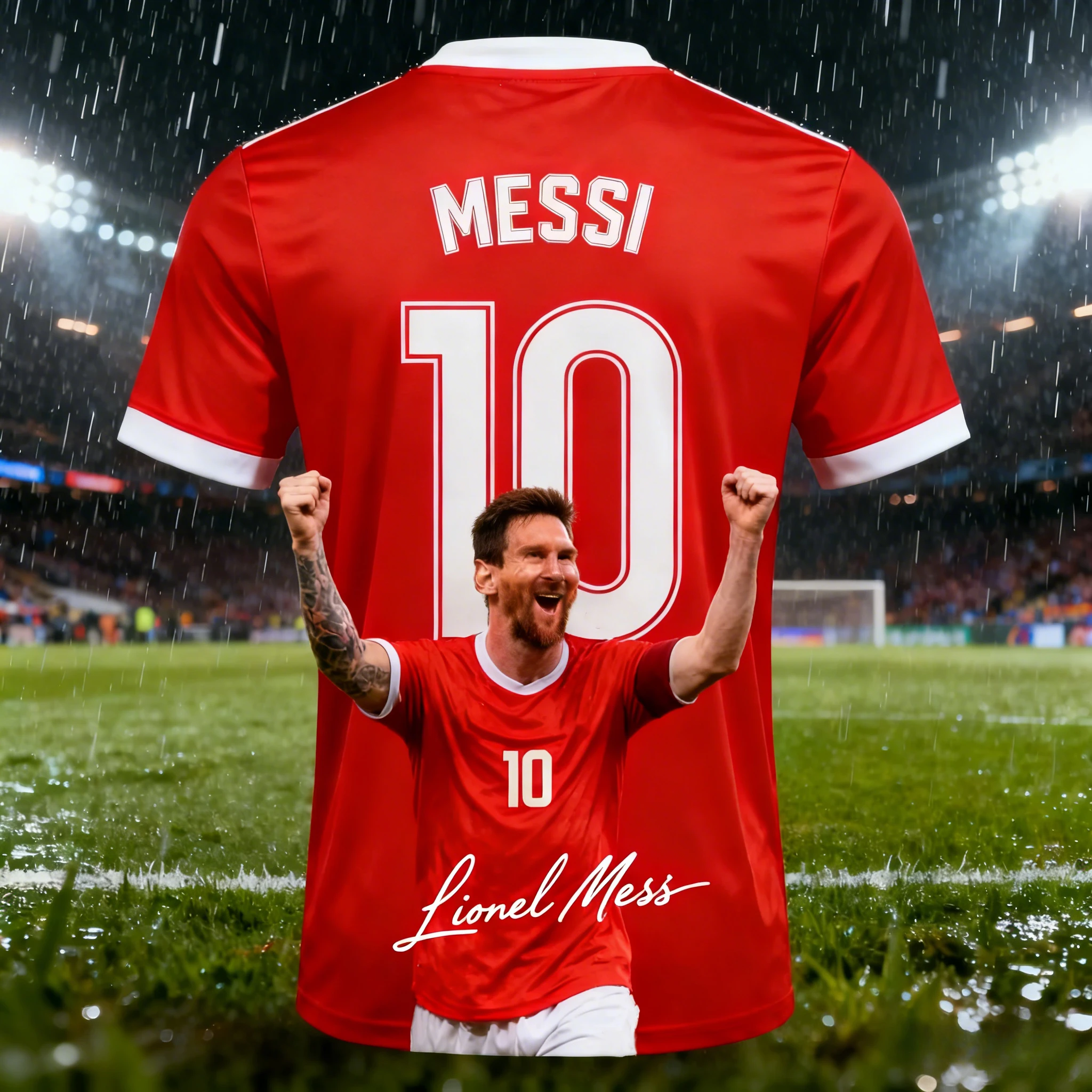 Summer Fashion Messi 3D Sport Quickdry Breatha Men Women Tshirt Outdoor Leisure Fan Team Training Parent-child Short-sleeved Top