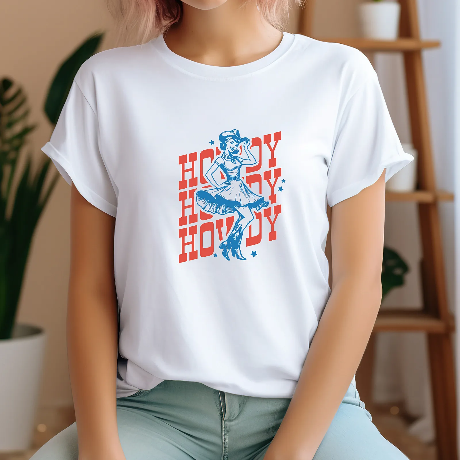 Howdy Western Vibes Unisex Women Kid Cowgirl Inspired T Shirt