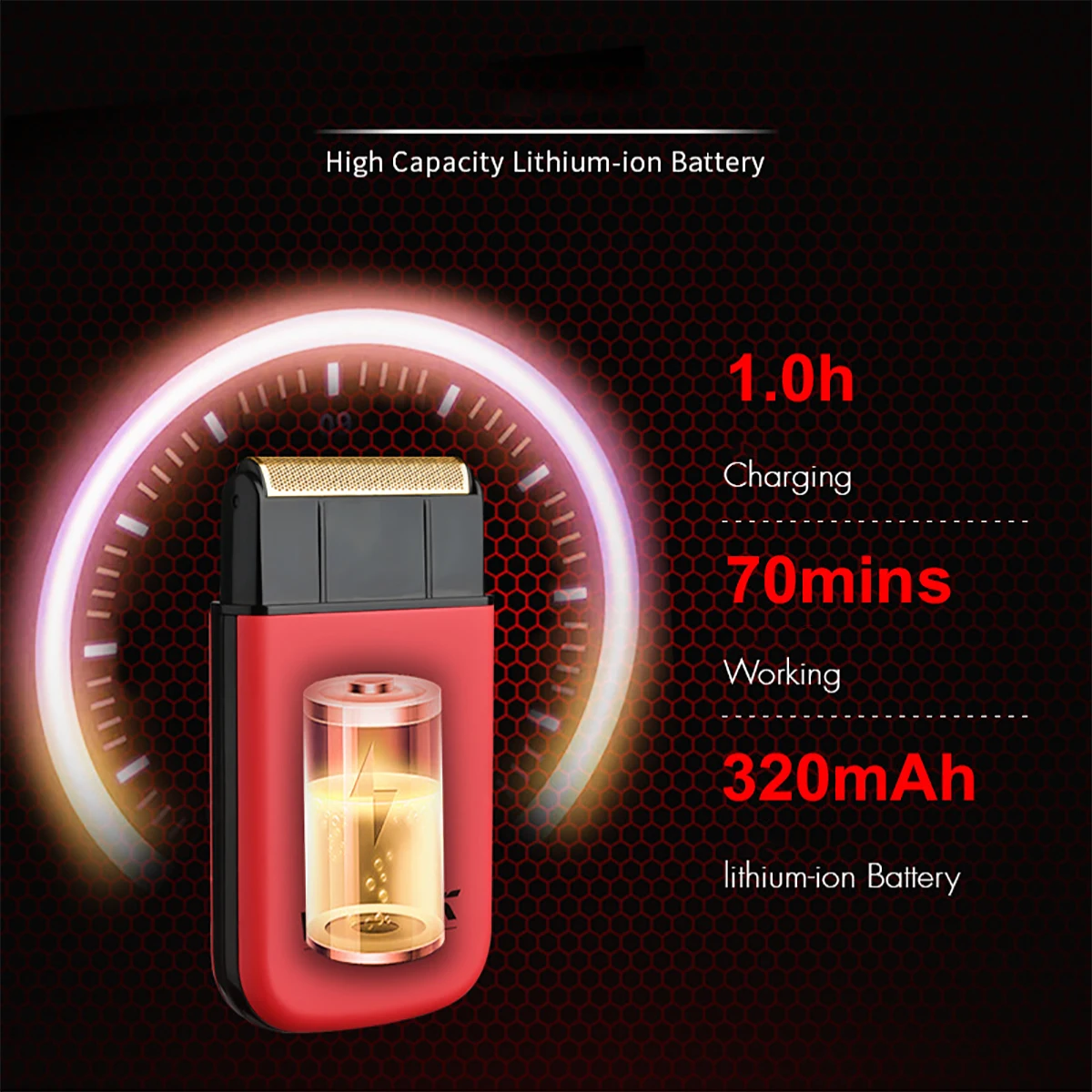 WMARK NG-7901 Professional Shaver 8800RPM Full Metal Mini Cordless Design Men's Hair Trimmer Barber Grooming Machine