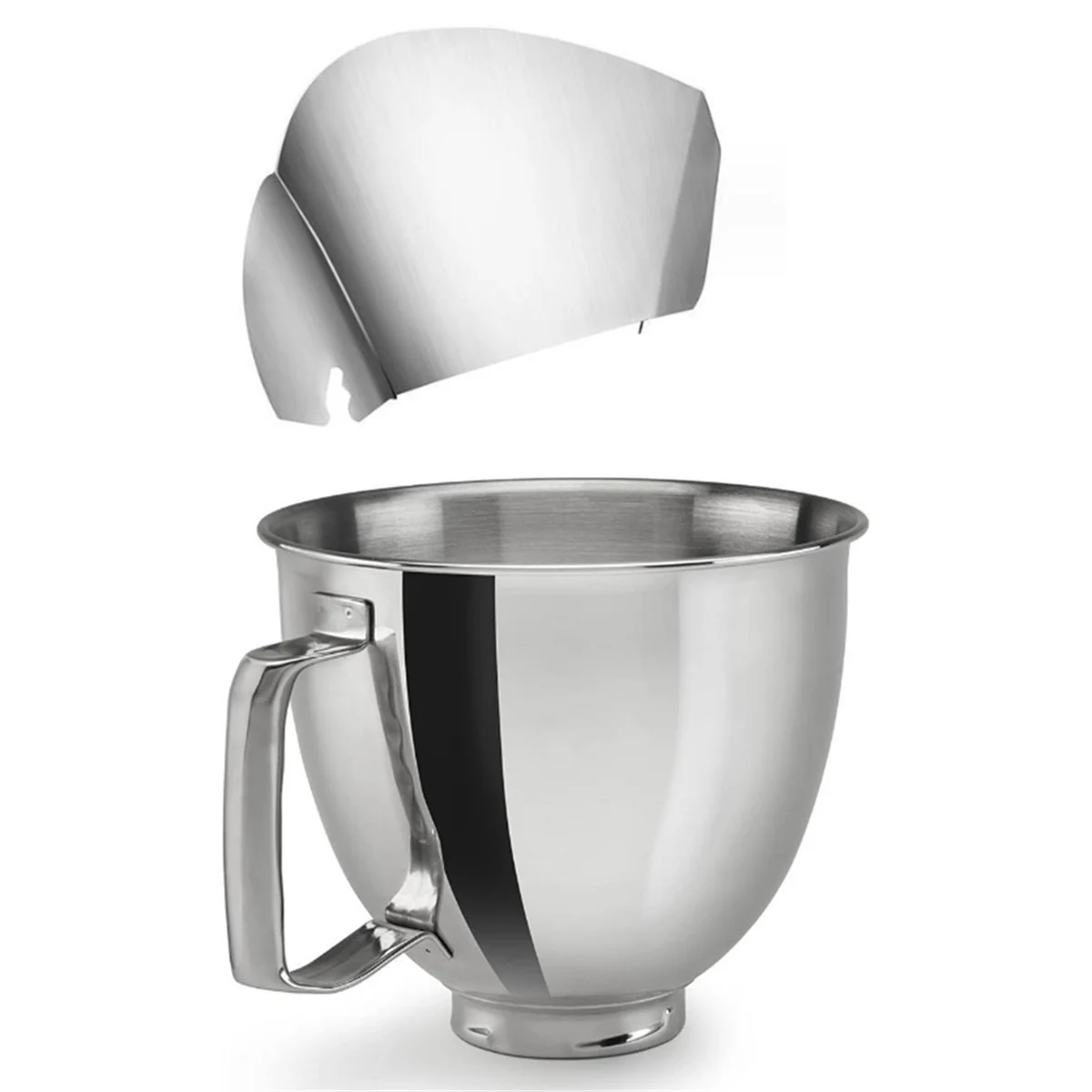 For KitchenAid 4.5-5QT Tilt-Head Stand Mixers Accessories Mixing Bowl with Handle+Dumping Protective