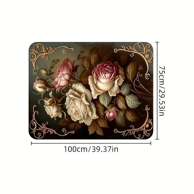 Retro Fashion Design Printed Trunk Mat | Bohemian Style, Universally Applicable, Protects And Enhances Car Interior, Polyester F