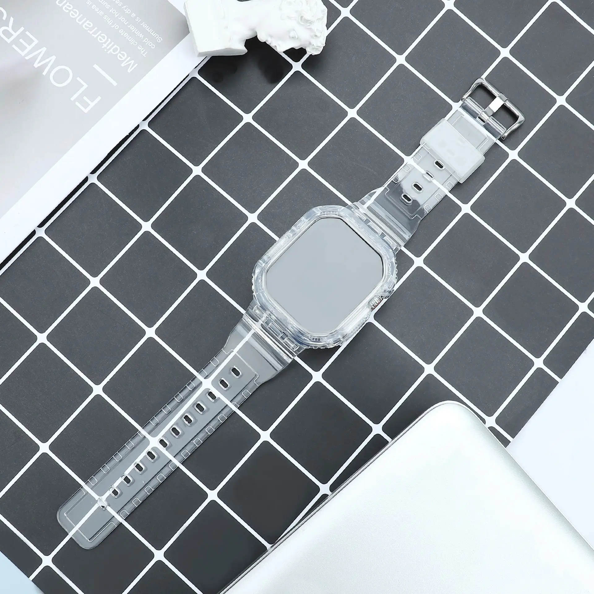 Прозрачный чехол-ремешок для Huawei Watch Fit 4 3, спортивный ремешок для часов, силиконовый браслет для Huawei Fit3 Fit4, аксессуары