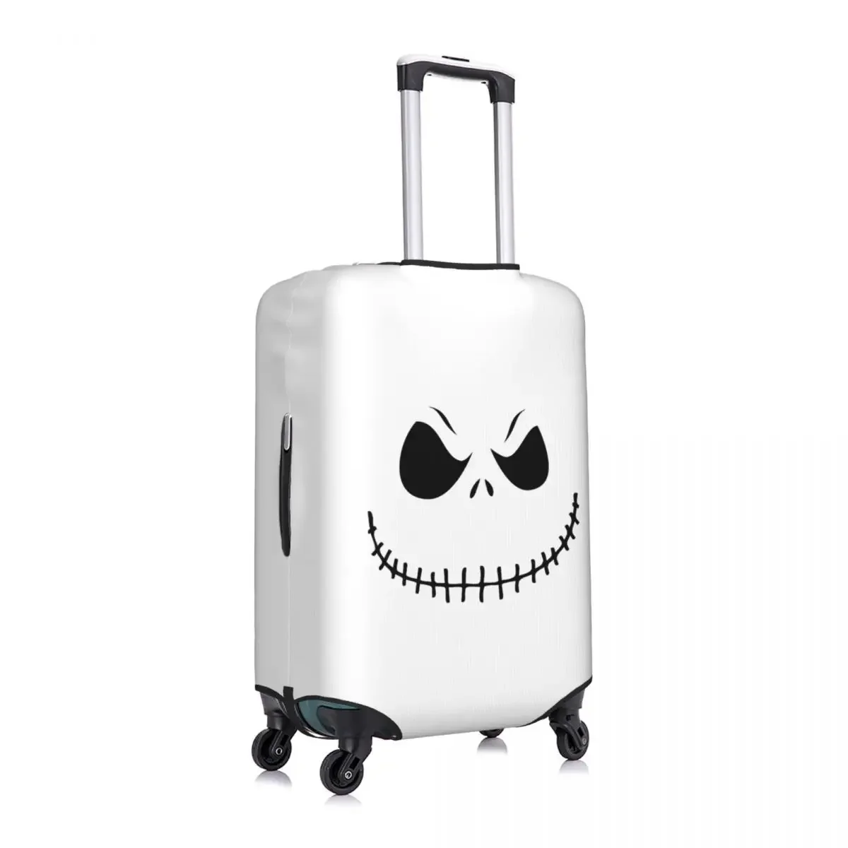 Custom Nightmare Before Christmas Travel Luggage Cover  Halloween Movie Jack Skullington Suitcase Cover Protector Fit 18-32 Inch