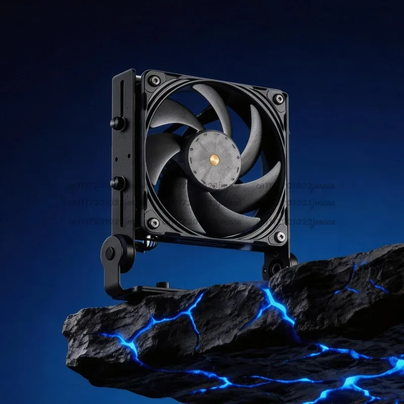 Adjustable Aluminum Alloy Desktop Fan Stand, Table Fan Holder Bracket