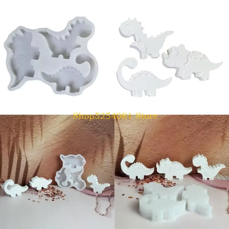 AXYC Artistic Dinosaur Cement Gypsum Mold DIY Craft Tool Home Office Decorative Art
