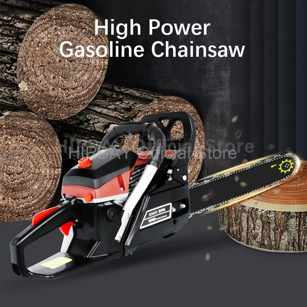 Gasoline Chainsaw Tree Cutting Tools High Power Gasoline Saw handheld Chain Saw Cutting Wood Machine Garden Garden-urban Tools