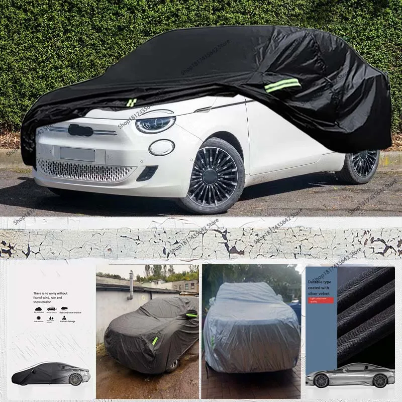 

Outdoor Waterproof Car Covers Custom For 2007-2023 Fiat 500/500C/500E Abarth Rainproof Dustproof and UV Proof