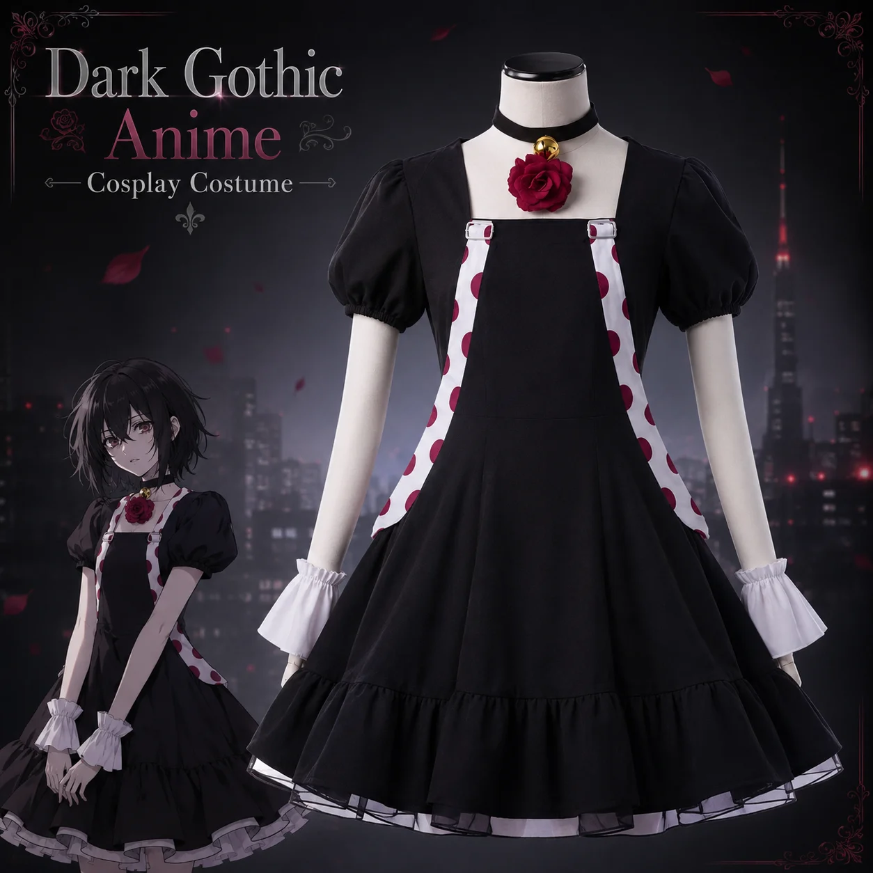 Juuzou Suzuya Cosplay Dress Full Set With Wig Accessories Unisex Stylish Outfit For Halloween Carnival Party