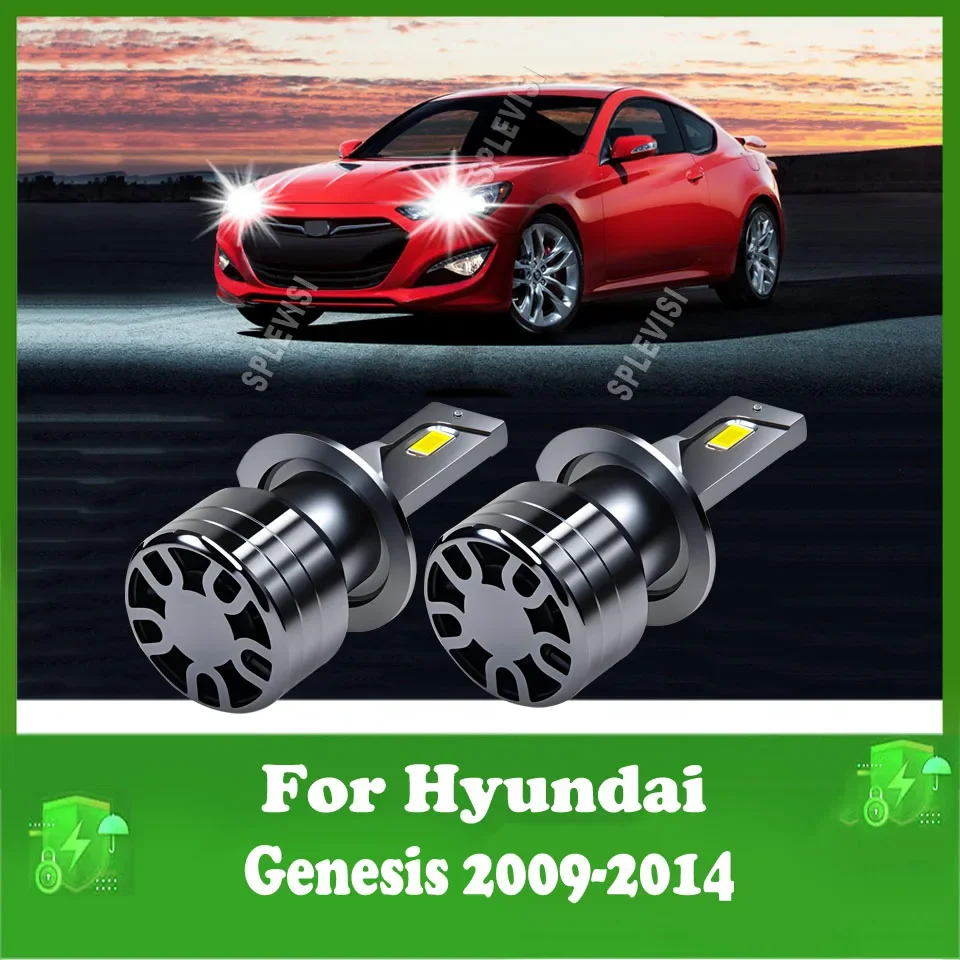 2Pcs Car Headlight Canbus Bulb Lamp CSP 3570 Lights 6000K 12v 180W 18000LM For Hyundai Genesis 2009 2010 2011 2012 2013 2014