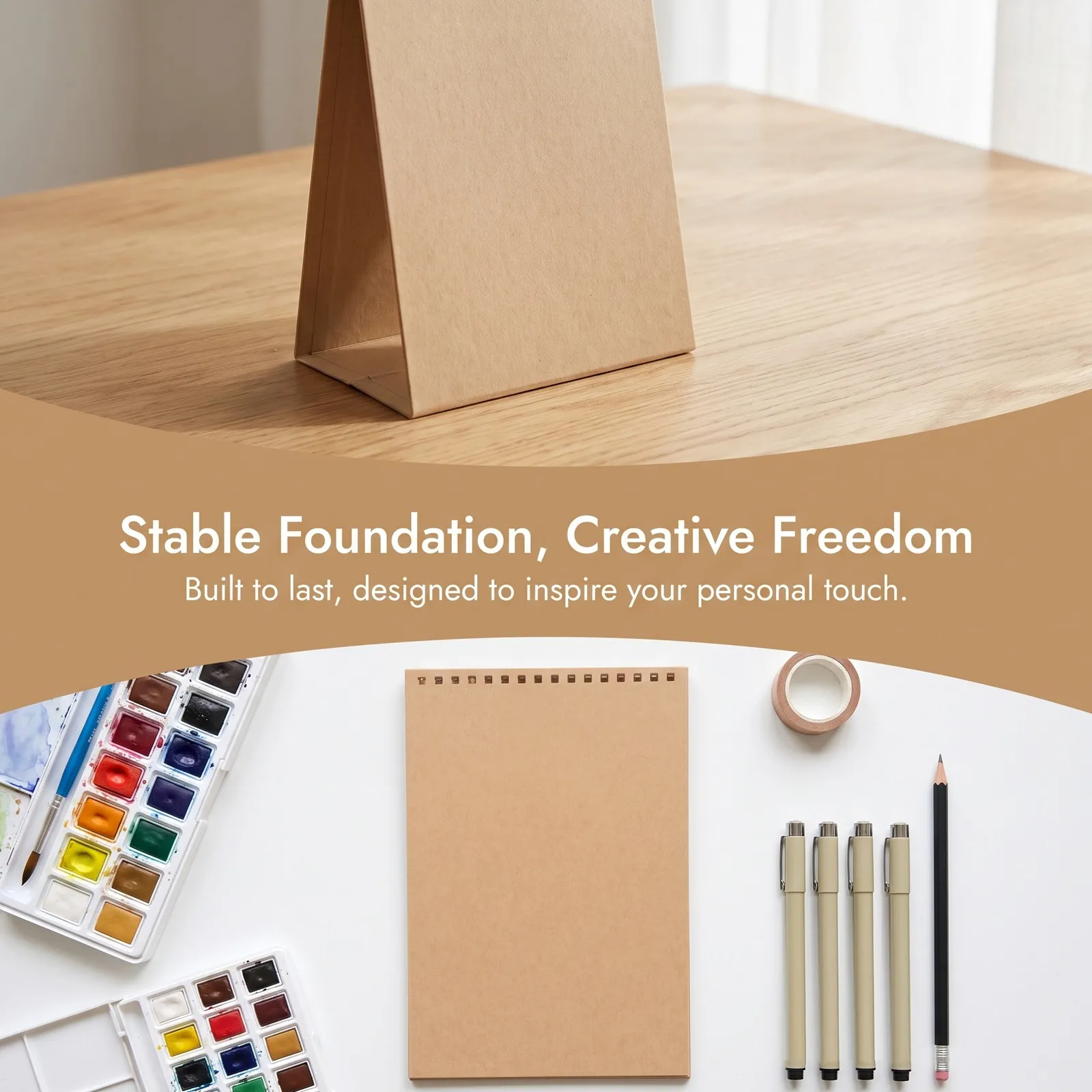 10Pcs Blank Calendar Rack Triangular Base Twin Wire Binding Desktop Flip Calendar Stand DIY Refillable Paper Holder Office