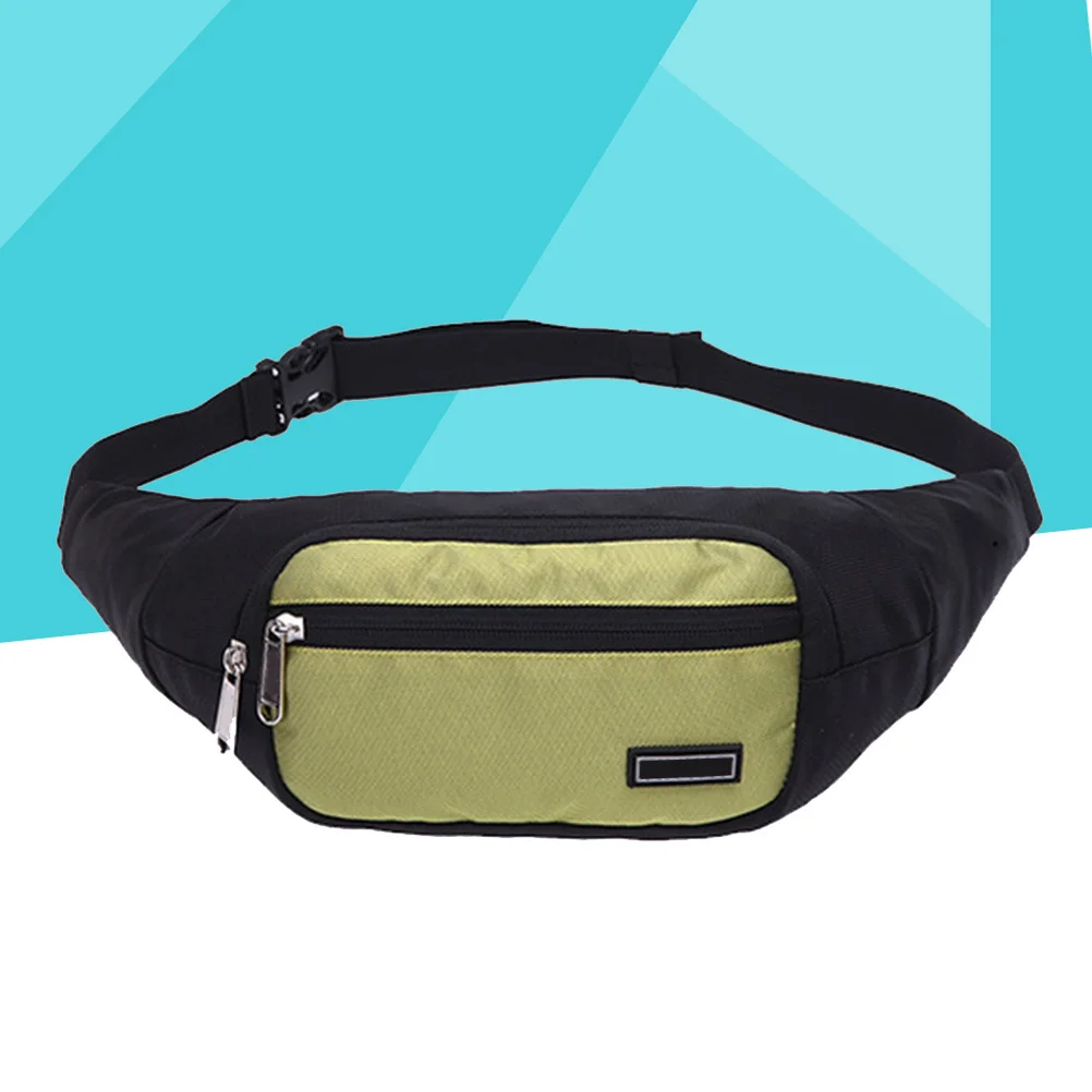 Waterproof Outdoor Sports Waist Pack Lightweight Large Capacity Running Fanny Pack for Cycling Hiking Traveling Black