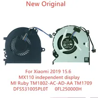 New Original Laptop CPU GPU cooling fan For Xiaomi 15.6 MI Ruby TM1802-AA TM1802-AD-AC TM1802-AH DA  MX110 TM1709 fan DC5V O.5A