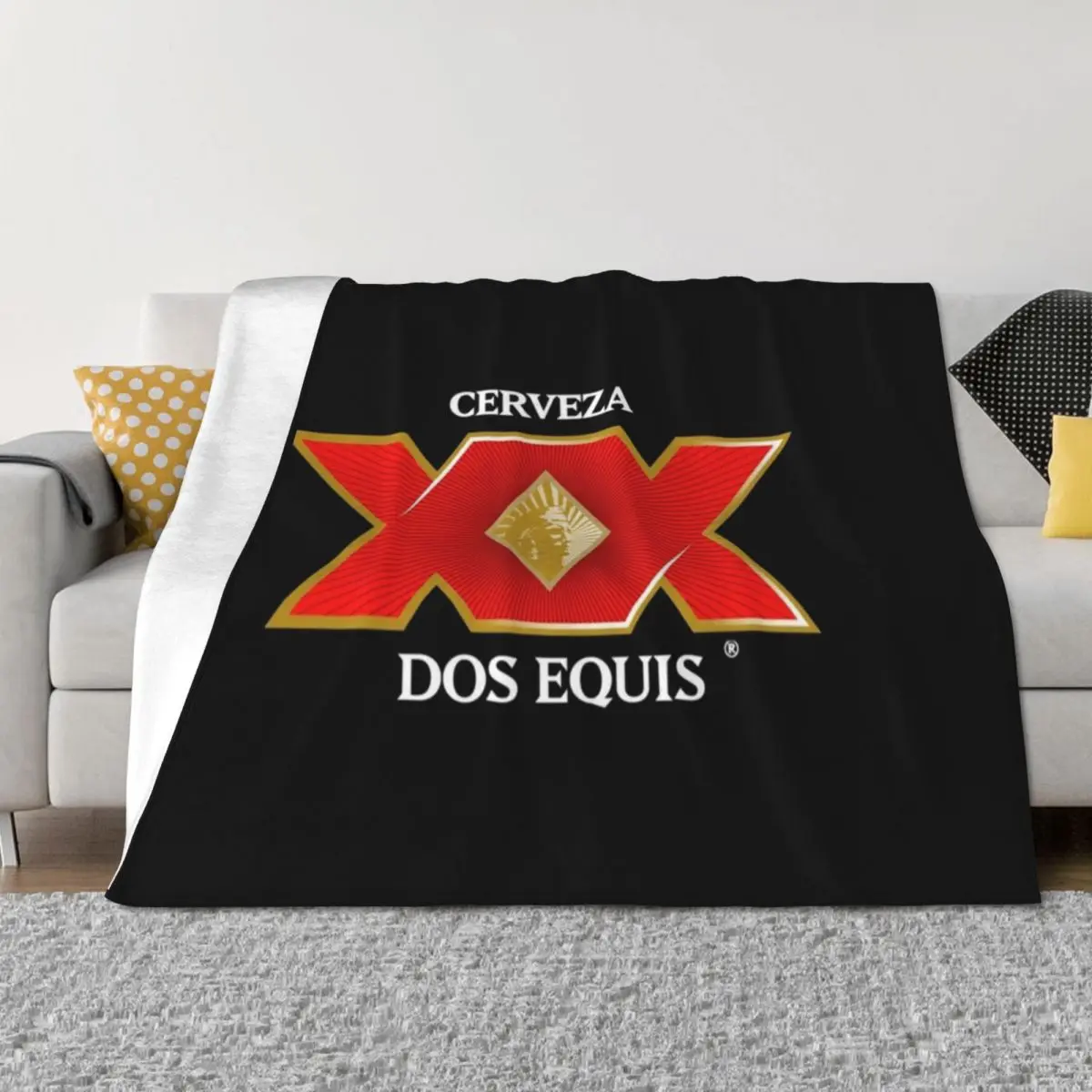 

BEST TRENDING - Dos Equis Essential Throw Blanket Warm Cute Plaid Blankets For Bed Fashion Sofas Blankets