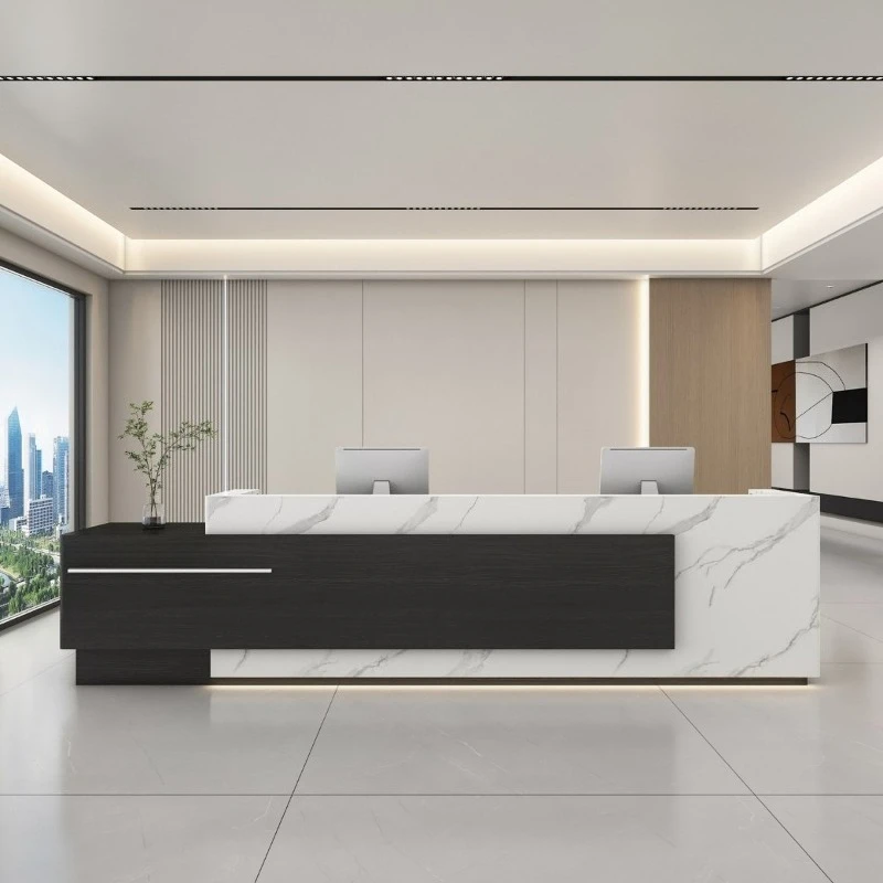 

Front Desk Reception Desks Office Desk Counter Vevor Reception Desks Beauty Artificial Board Furniture Réception Et Table MHJDT