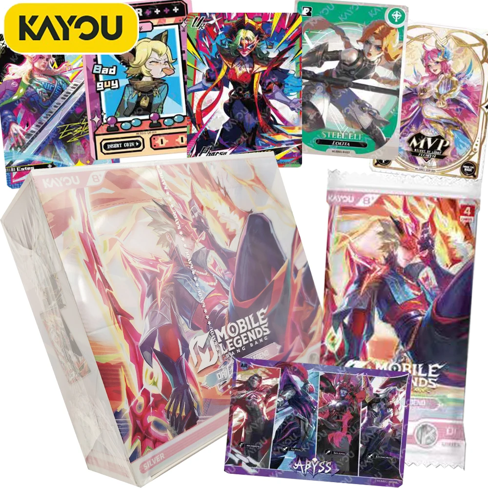 

KAYOU Official Mobile Legends: Bang Bang Cards MOBA Game Hero Limited Edition English Language Collection Cards Trend Table Toys