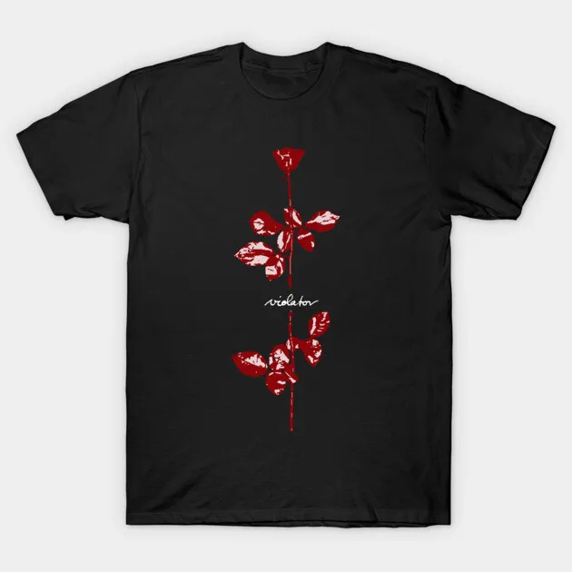 

Violator Red Flower Graphic Printing Summer Luxury Brand Cotton Men's and Women's T-Shirt Short Sleeve Street Fashion Trend