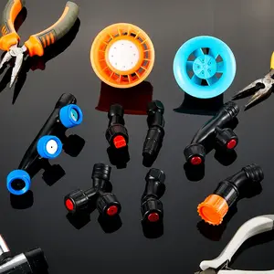 Bahçe püskürtme memesi kiti, bir yağmurlama sistemi ve bahçe aleti aksesuarları, set, tek, çift, 3 nozul, katı pirinç, çanta, 9 adet Nozul, sprey, çift kişilik ilk 10 satış - №3