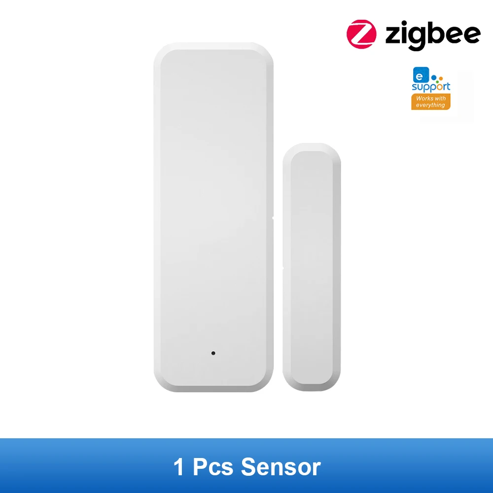 

Датчик двери Zigbee с приложением eWelink, магнитный датчик окна, детектор, беспроводной датчик домашней двери, нужен концентратор шлюза Tuya Zigbee