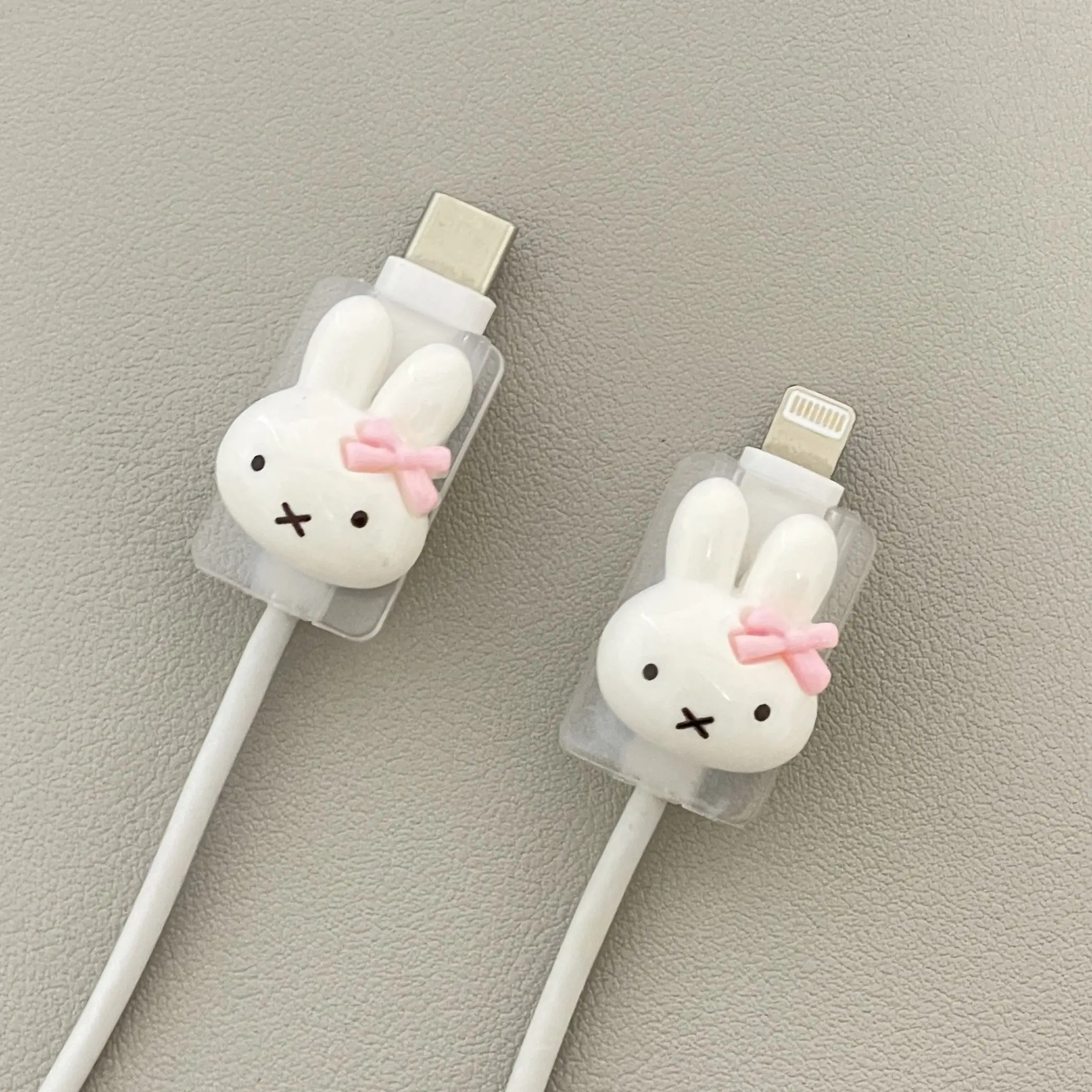 Kawai Miffy Bowknot Data Cable Protector Multiple Styles Wire Gripper Anti-Fracture Protection view 5