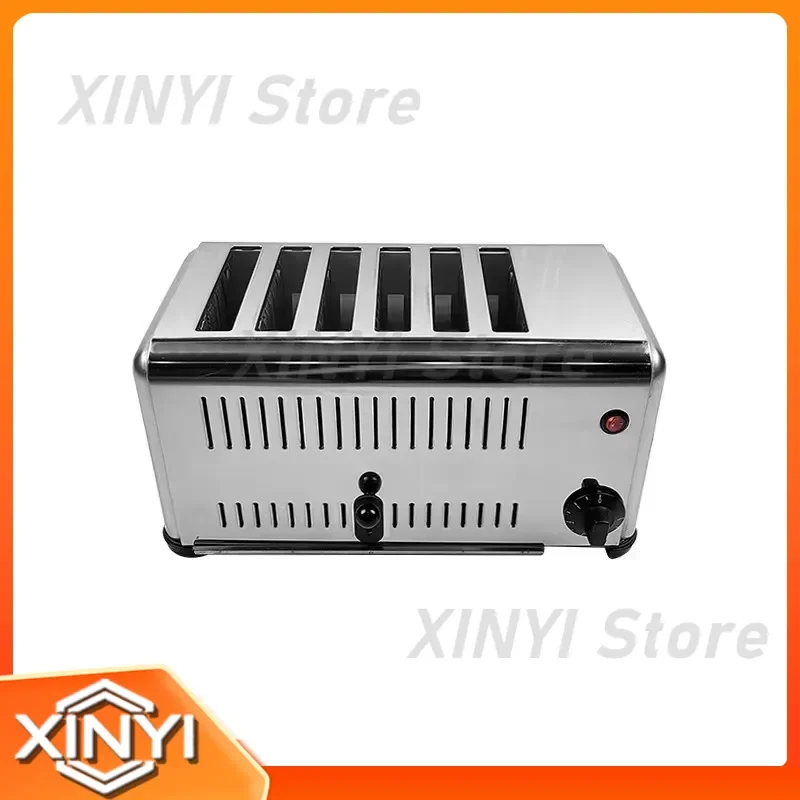 for Stainless Steel Electric Bread Bun Burger Processing Commercial 4/6 Slice Bread Toaster Electric Bread Maker Toaster Oven