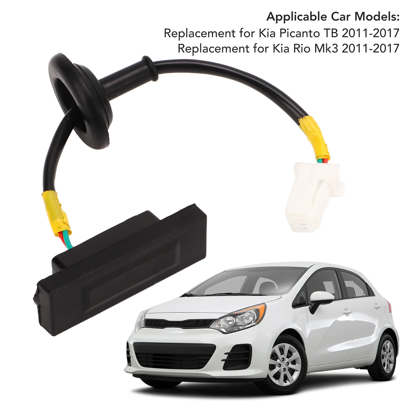 Rear Trunk Lock Boot Release Button Tailgate Trunk Release Button Ideal Replacement Fine Treatment  81260 1W220 for Car