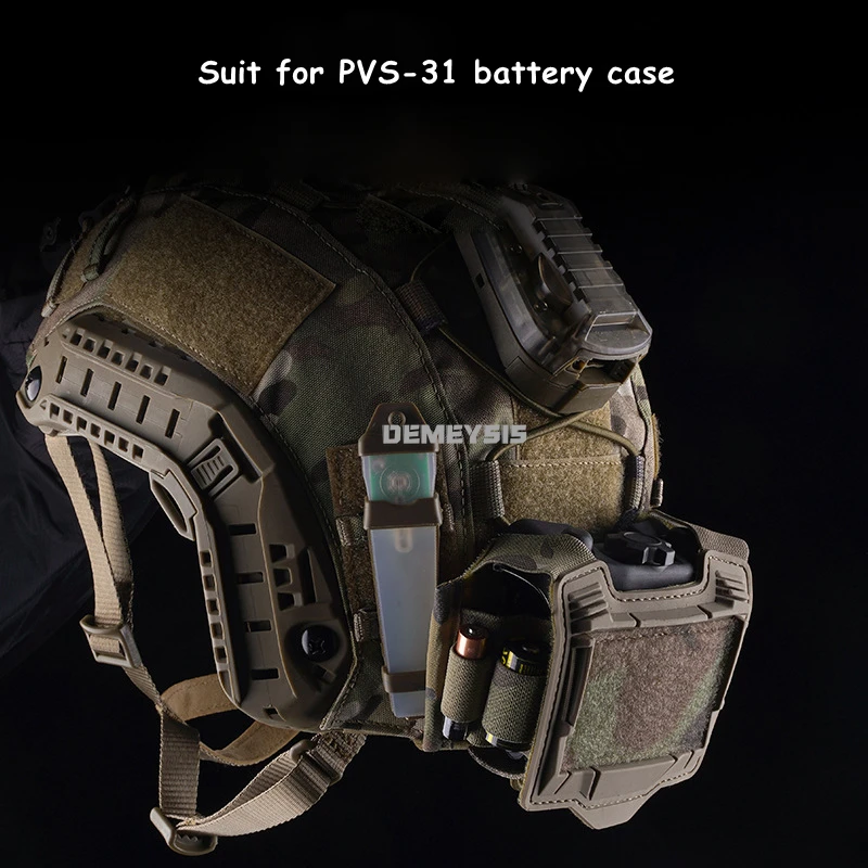 Tactical Helmet NVG Battery Pouch Hunting Airsoft Fast Helmet PVS31 Battery Box Storage CS Helmet Counterweight  Accessories Bag