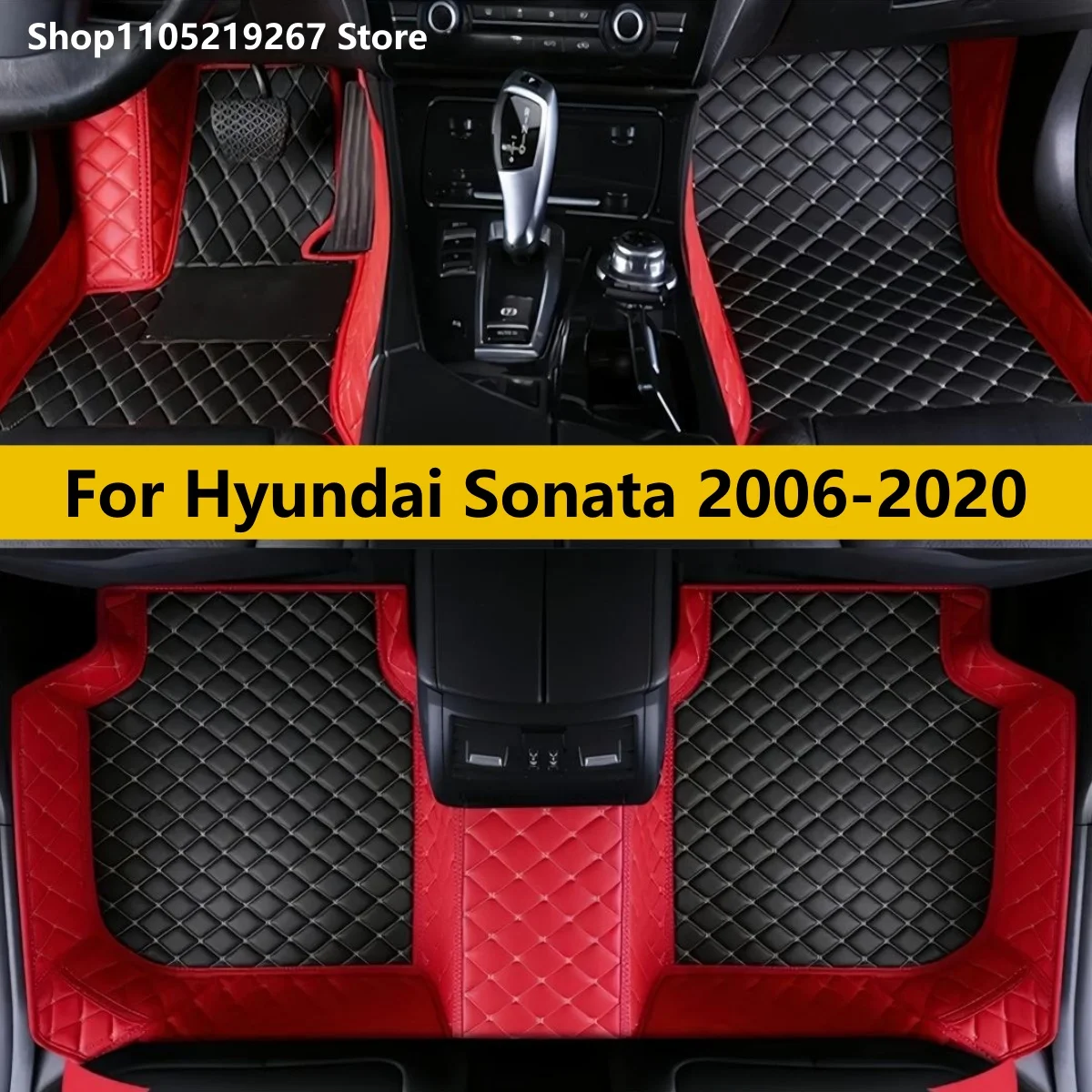 

Car Floor Mats For Hyundai Sonata 2006-2016 2017 2018 2019 2020 Auto Accessories Full Set Leather All Weather Cars Carpets Pads