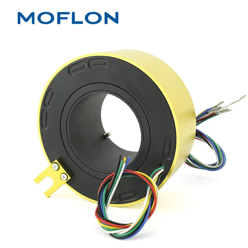 Ring Kontak Listrik Geser, Konektor Listrik Berputar, Ring Kontak Putar Melalui Lubang, Sambungan Putar Dengan Diameter Dalam 80mm Diameter Luar 158mm