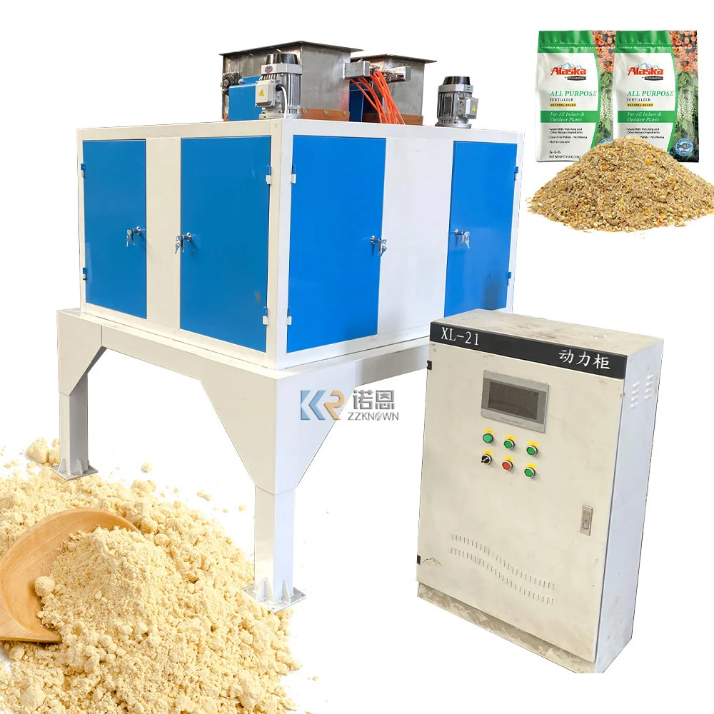 Large Packing Machine Suitable For Fertilizer Feed Belt Double Bucket Double-Station Packing Machine Wide Range Of Packaging