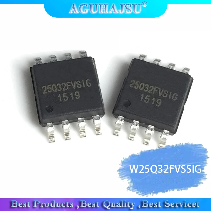 10pcs W25Q32FVSSIG SOP8 25Q32 SOP 25Q32FVSIG SMD smd w25q32 chip  and original Flash   chip 4M