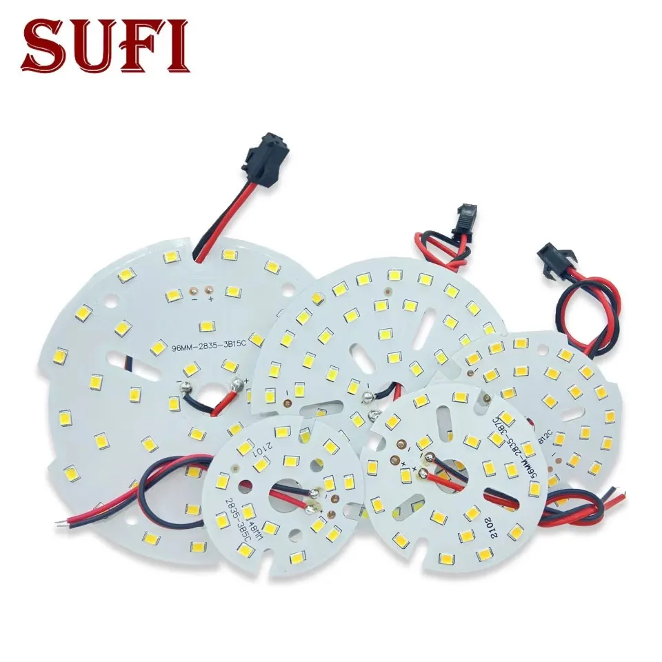 LED Chip 3W 5W 7W 9W 12W 18W 24W 36W Źródło światła SMD2835 PCB z żarówką LED Wymienna płytka lampy do oświetlenia sufitowego typu Downlight