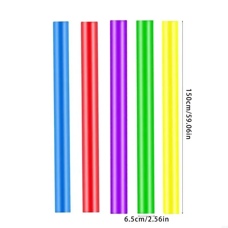 أنابيب رغوة ملونة زاهية عصا عائمة للسباحة 60 بوصة نودلز حمام السباحة للمتعة العائلية والأنشطة الرياضية المائية 15UB #6