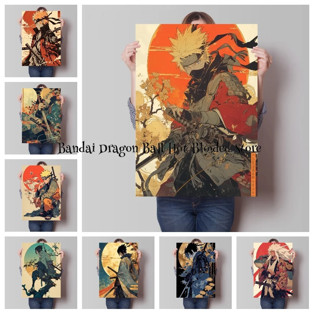 Hot-blooded Anime High Quality Canvas Painting NARUTO Picture Modern Room Home Decor Painting HD Vintage Poster Children's Gift