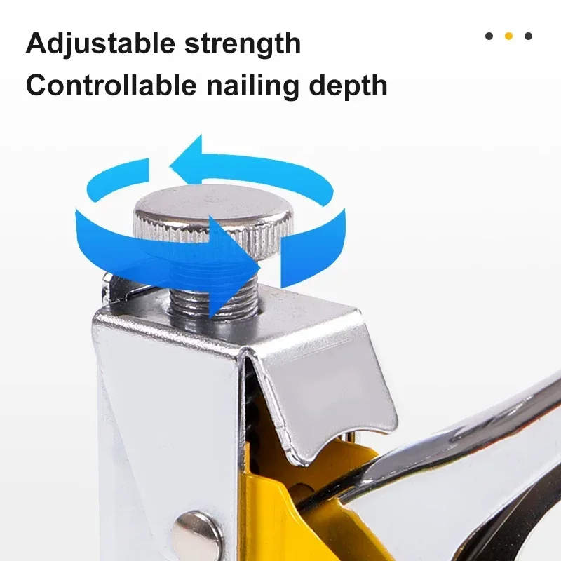 Staple Guns for Wood Light Duty Home Use Manual Staplers Upholstery Nail Gun Decoration Decor Carpentry Tools U/N/T Shaped Nail