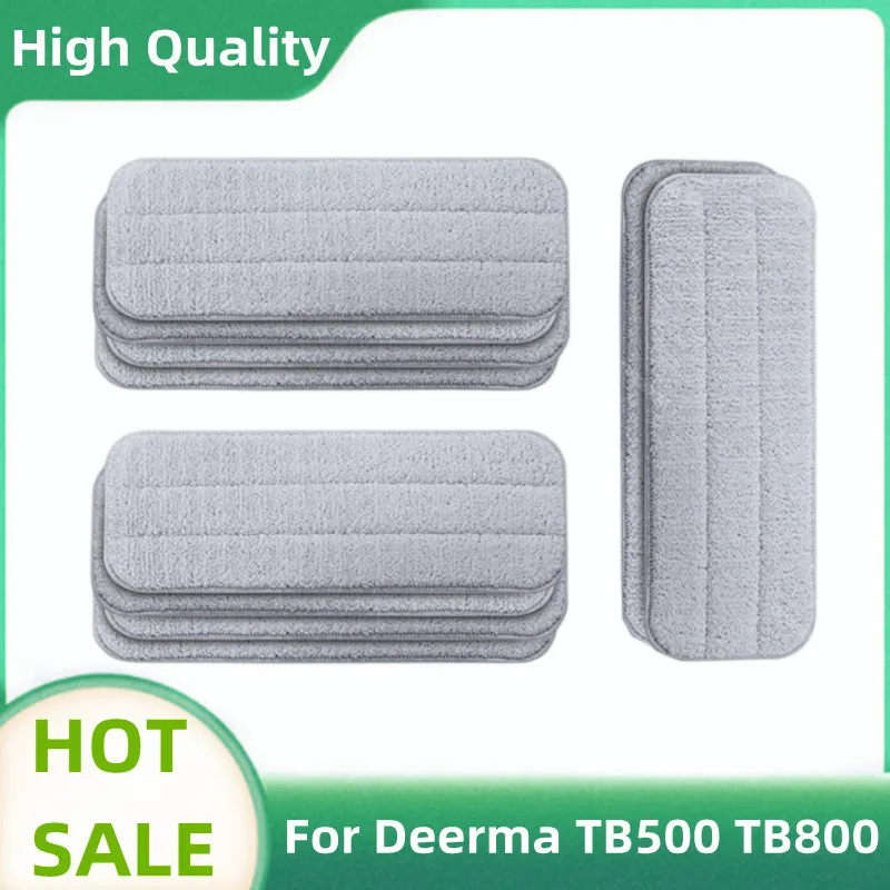 For Xiaomi Deerma TB500 TB800 Water Spray Mops 360 Rotating Cleaning Cloth Head Carbon Fiber Cloth Replacement Rags Mop