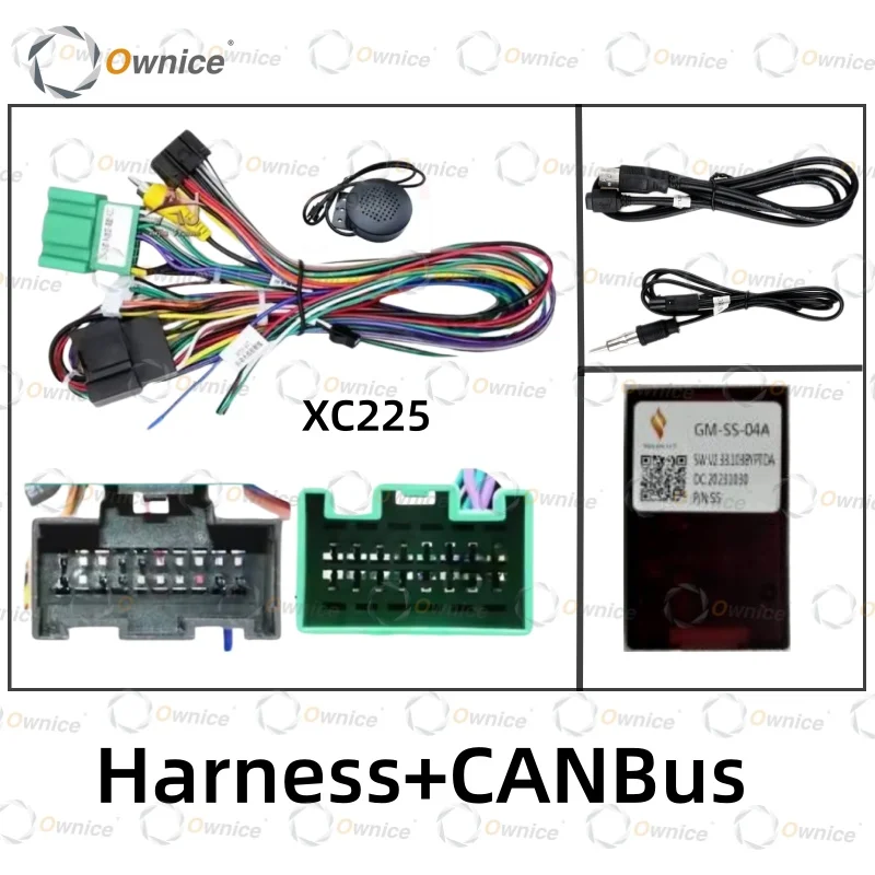 Ownice Car Radio Power Cable Harness Canbus For Chevrolet Cruze 2015 Buick Regal Low Version 2014 Audio Adaptor Cable dvd play