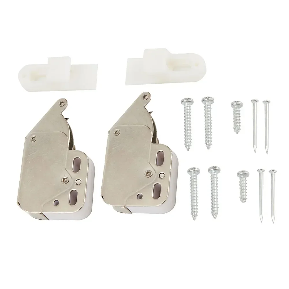 2x Self-locking Door Boat Mini Push Catch Latch Cabinets Caravan Motorhome Cupboard Doors Cupboard Lock With Cross Key