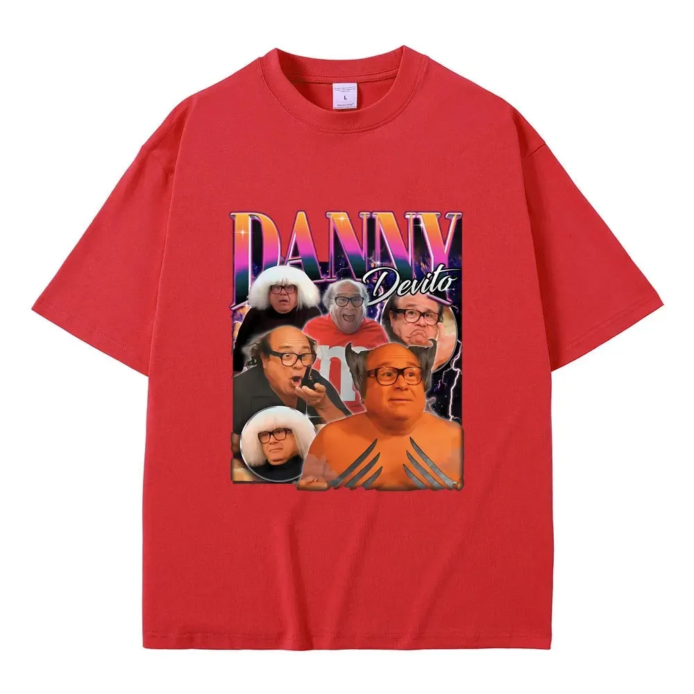 Engraçado danny devito gráfico camiseta das mulheres dos homens hip hop vintage camisetas masculino oversized meme estranho manga curta casual algodão t