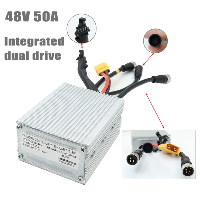 48V 50A Dual Drive Controller for KUGOO G-Booster Integrated Dual Drive Controller Electric Scooter Accessories