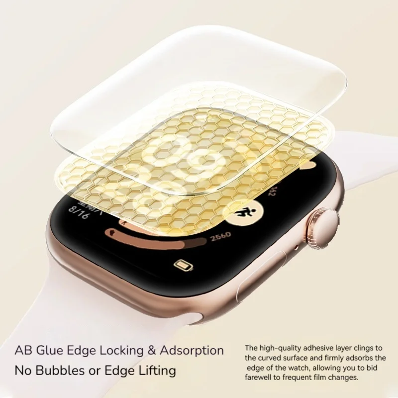 واقي شاشة لساعة Redmi Watch 6 طبقة هيدروجيل مضادة للخدش، طبقة حماية ناعمة شفافة عالية الدقة لملحقات Redmi6 #3