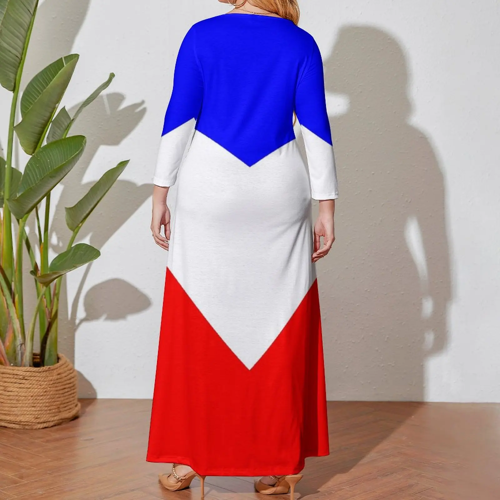 Bleu Blanc Rouge Long Sleeved Dress Women's summer suit Summer women's clothing women clothing 2024 new arrivals