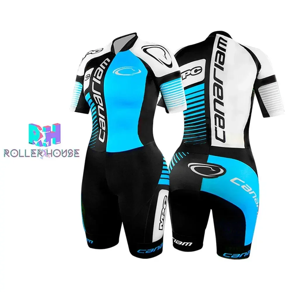 

Canariam Skates Suit Women Pro Triathlon Licra Speed Inline Roller Skate Monkey Skinsuit Comfortable Fast Skating Speed Skating