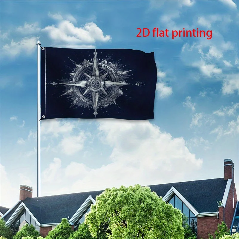 Compass Wind Rose Nautical Theme Garden Flag Durable All Season Outdoor Decor Lawn Ornament