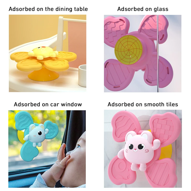 幼児のための感覚吸盤スピナーおもちゃ、幼児のための感覚吸盤スピナーおもちゃ、テーブルゲーム、赤ちゃんのための美的もの、赤ちゃんのためのモンテッソーリおもちゃ、面白いゲーム