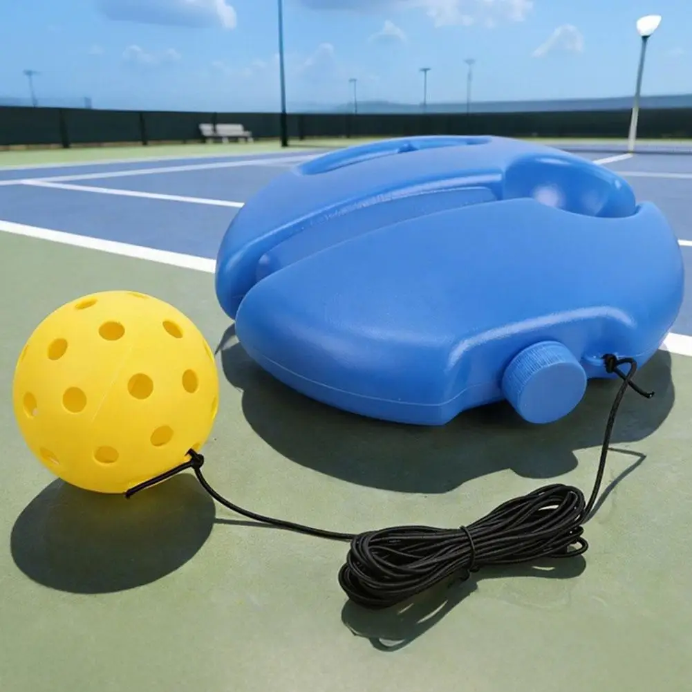 Pickleball-Solo-Trainingsgerät mit Rückprallball, elastischem Seil und stabiler Wasserbefüllbarer Basis für Anfänger zum Üben – Detail 3