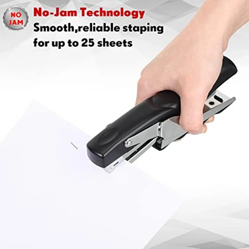 เครื่องเย็บกระดาษงานหนัก3ชิ้นเครื่องเย็บกระดาษสำหรับใช้ในสำนักงานเครื่องเย็บกระดาษความจุ50แผ่นสำหรับบ้านและโรงเรียน