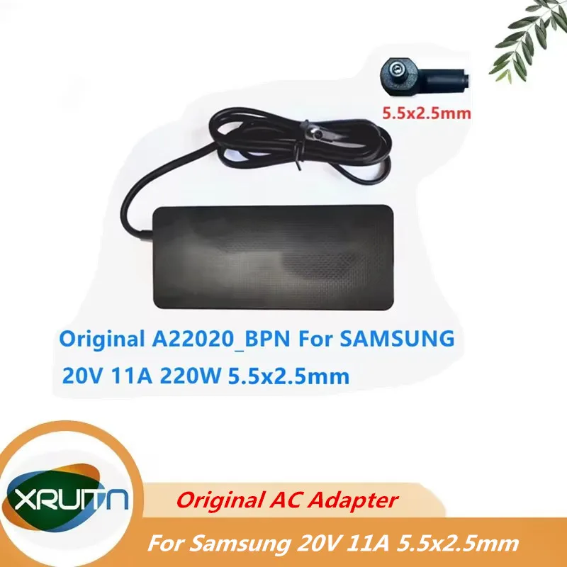 Used Original 220.0W AC Adapter Charger For SAMSUNG 20V 11A 220W A22020_BPN A22020-BPN Monitor Power Supply