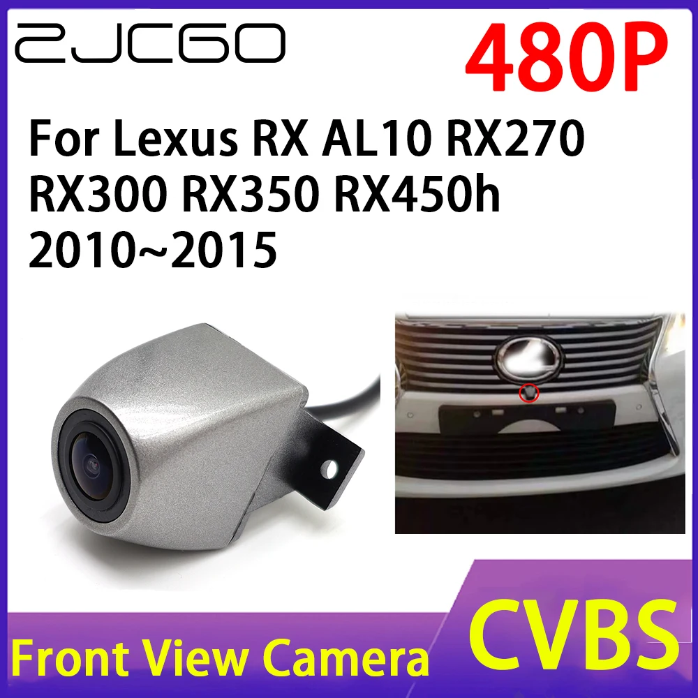 

ZJCGO Car Front View Camera 480P Waterproof Night Vision CCD for Lexus RX AL10 RX270 RX300 RX350 RX450h 2010~2015